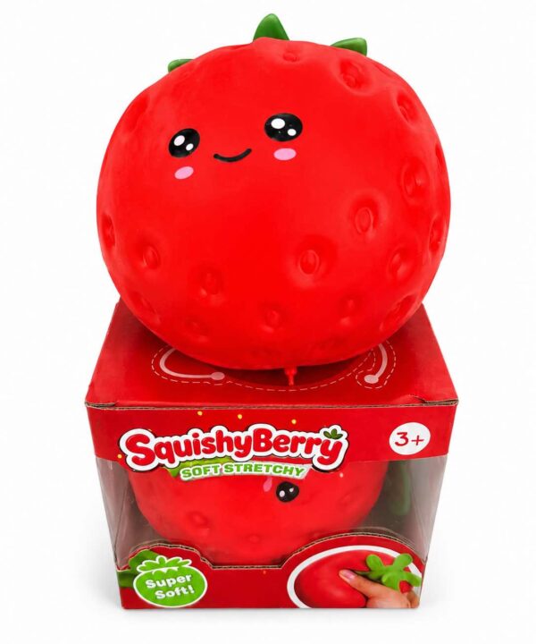 Braškės formos žaislas ,,SquishyBerry"