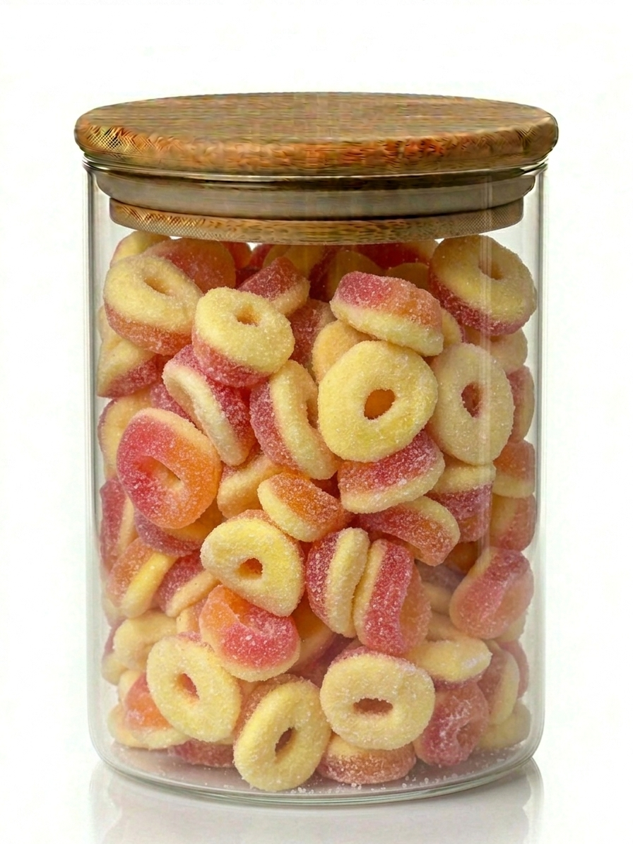 Guminukai „Mini persiko žiedeliai“ (100g.)
