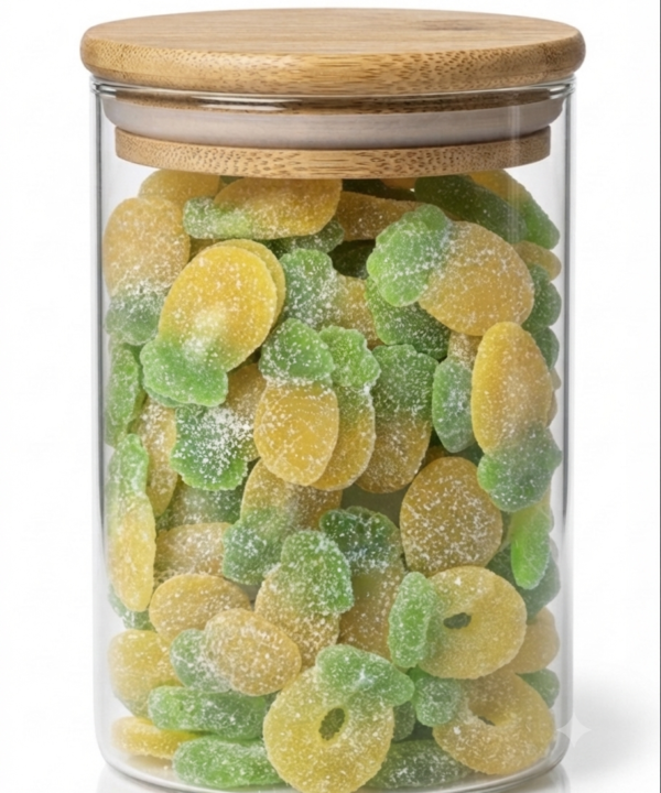 Cukruoti ananasai (100g.)