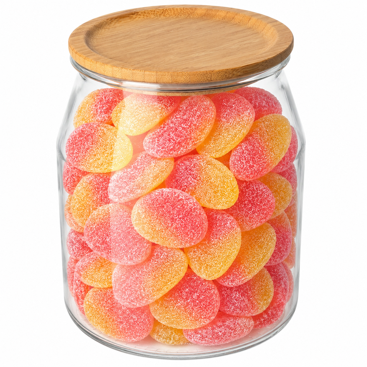 „Cukruoti dideli persikai“ (100g.)
