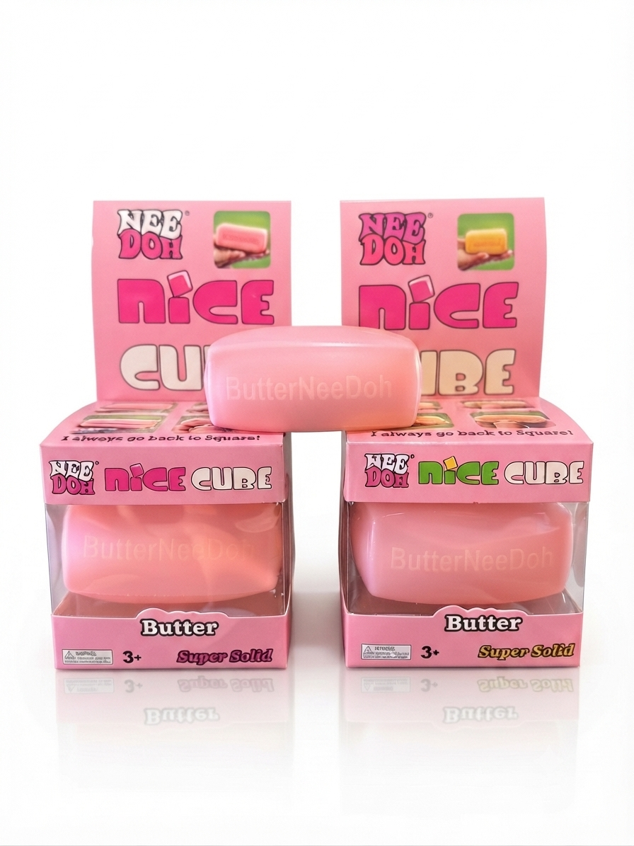 NeeDoh Nice Cube (rožinis)