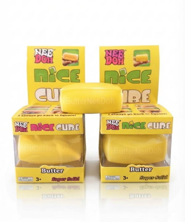 NeeDoh Nice Cube (geltonas)