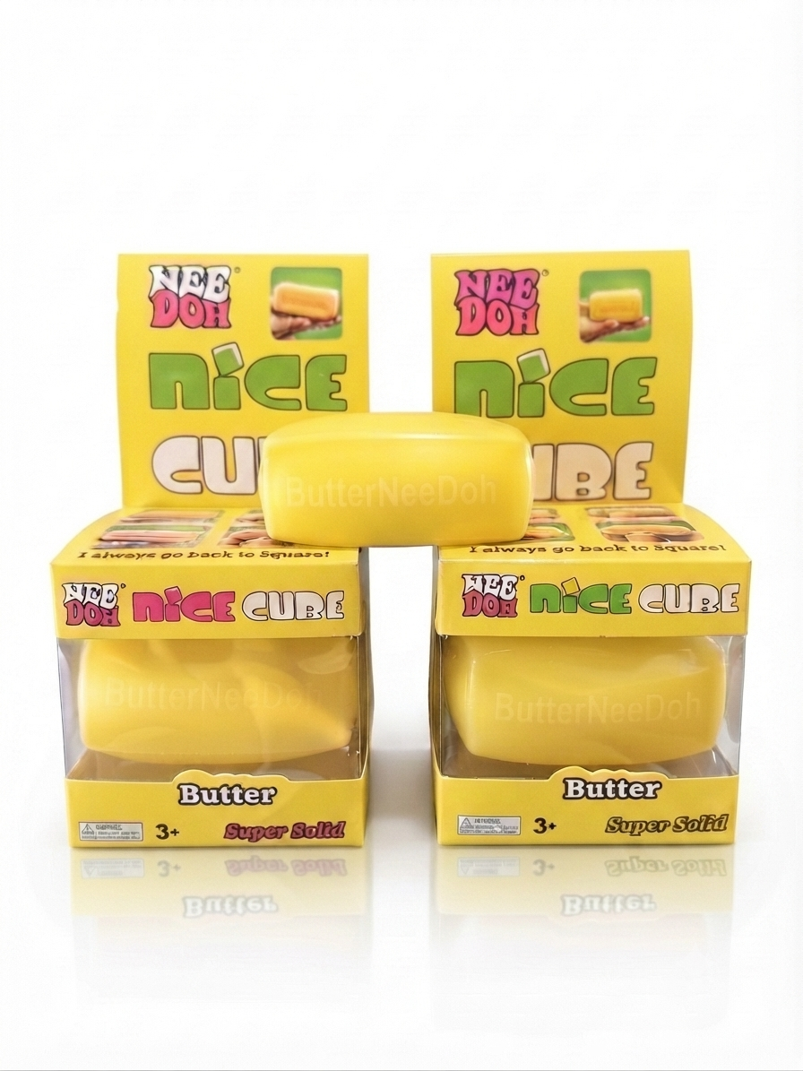 NeeDoh Nice Cube (geltonas)